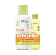 A-Derma Exomega Control Creme Emoliente 400mL + Oferta Oleo Duche 200mL