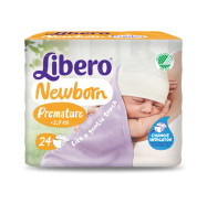 Libero Baby Soft Newborn Fralda Prematuro 24 unidades