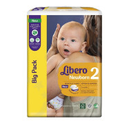 Libero Baby Soft Newborn T2 Fralda 3-6kg 86 unidades