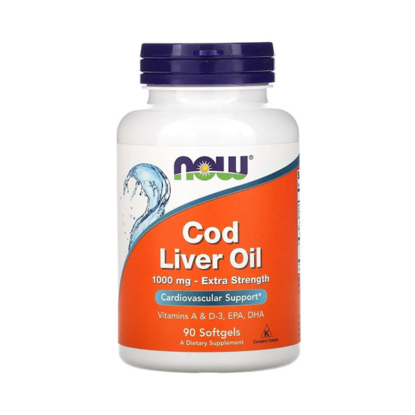 Now Cod Liver Oil 1000mg 90 Softgels