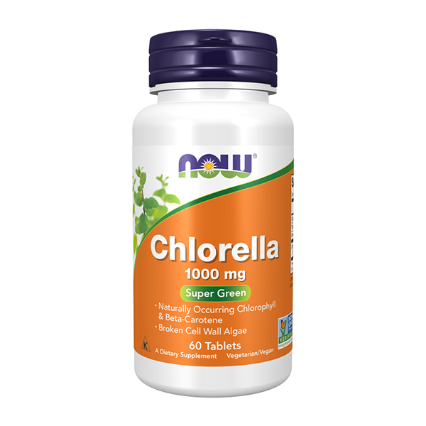 Now Chlorella 1000mg 60 Tablets