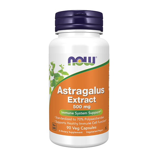 Now Astragalus Extract 500mg 90 veg Capsules