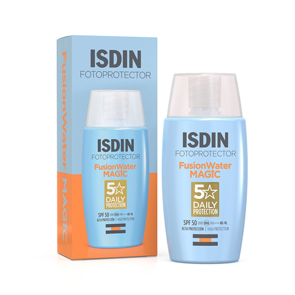 ISDIN Fotoprotector FusionWater Magic SPF50 50mL - Protetor solar facial ultraligeiro