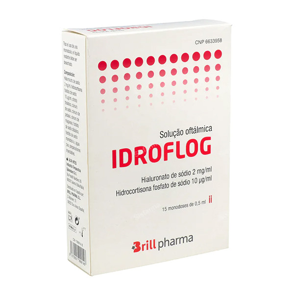 Idroflog Solução Oftálmica Monodoses 0,5mL 15 unidades