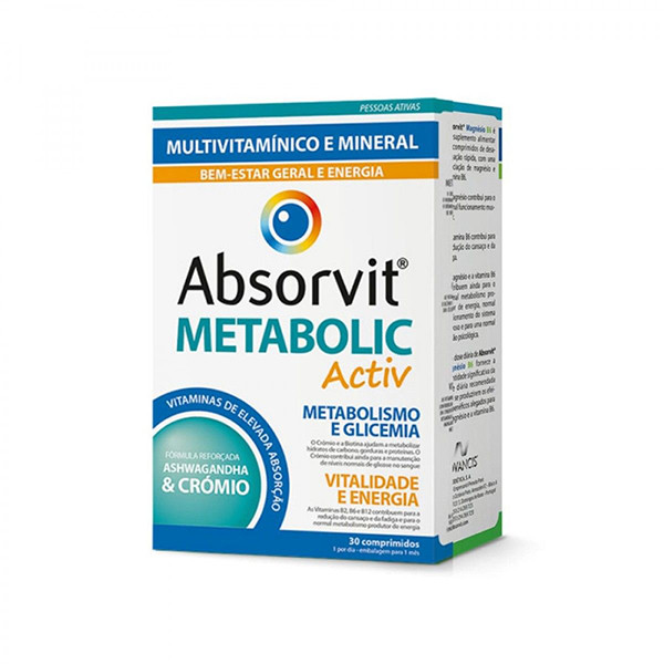 Absorvit Metabolic Activ 30 Comprimidos
