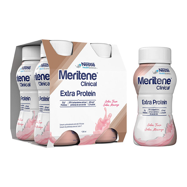 Meritene Clinical Extra Protein Morango 4 x 200mL
