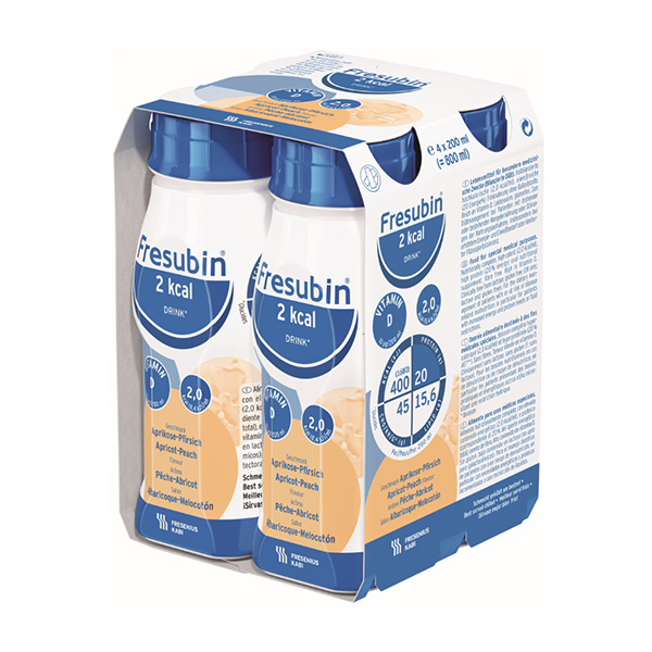 Fresubin 2Kcal Drink Pêssego-Alperce 4 unidades 200mL