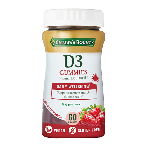 Nature´s Bounty Vitamina D3 60 Gomas Morango