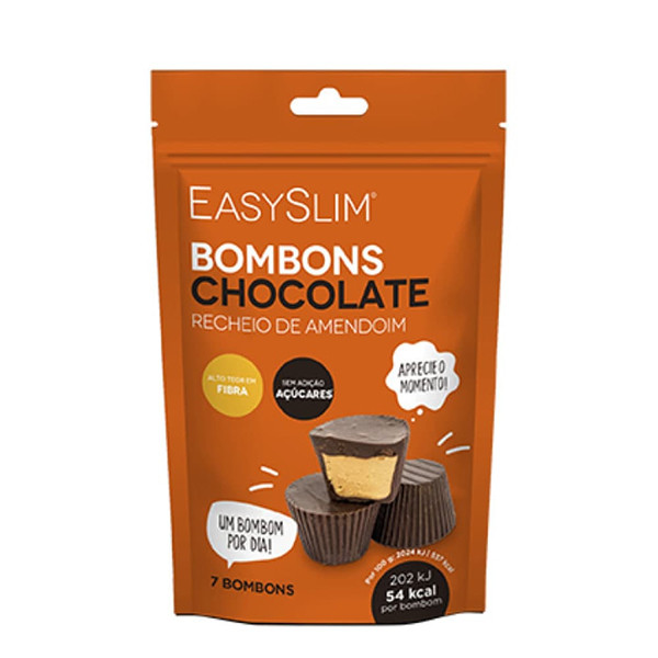EasySlim Bombons Choco Recheio Amendoim 7 unidades