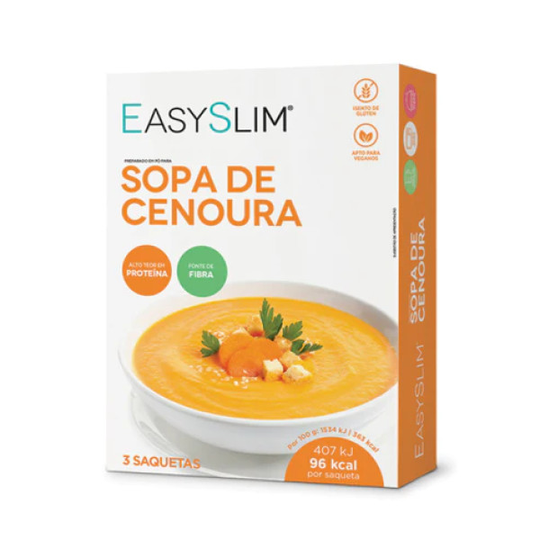 Easyslim Sopa Light Cenoura 26,5g 3 saquetas