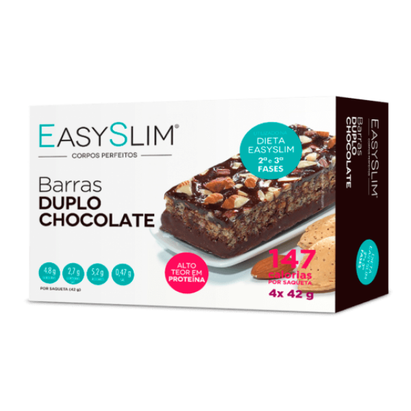 Easyslim Barras Chocolate Duplo 42g 4 unidades