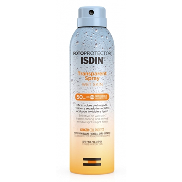 ISDIN Fotoprotector Transparent Spray WET SKIN SPF50 250mL - Protetor solar corporal