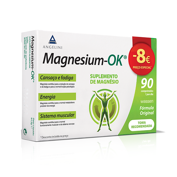 Magnesium Ok 90 comprimidos 8€ de Desconto