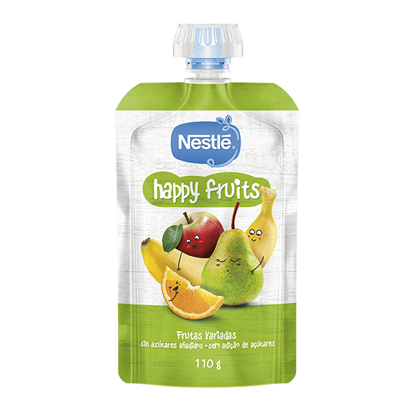 Nestle Pacotinho Happy Fruits Frutas Variadas 110G 12m+