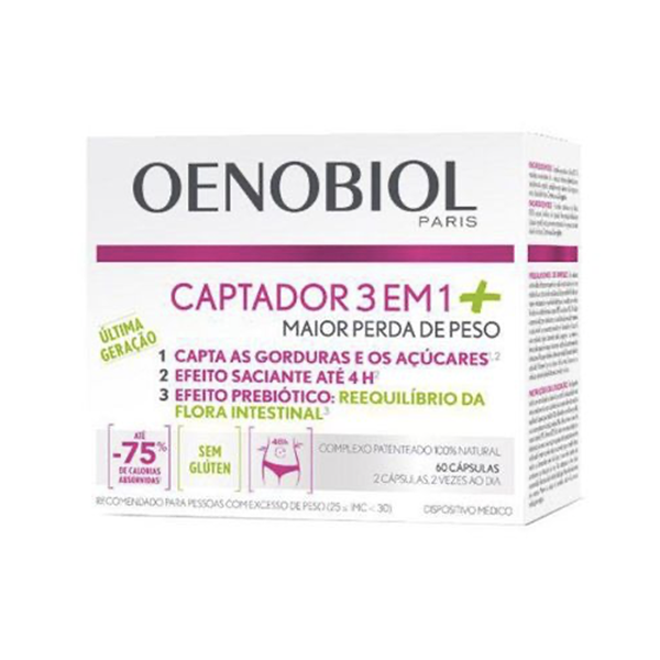 Oenobiol Captador 3 Em1 + 120 Cápsulas 33%desconto