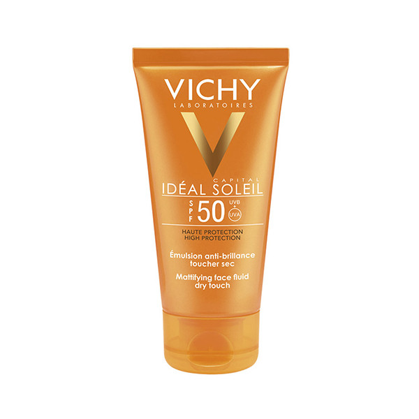 <mark>Vichy</mark> Ideal Soleil Creme Rosto Toque Seco spf50 50mL